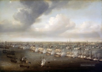 Kriegsschiff Seeschlacht Werke - Nicholas Pocock Die Schlacht von Kopenhagen 1801 Seekrieg